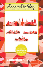 Load image into Gallery viewer, Canadian Skylines Scrappy Appliqué Paper Pattern
