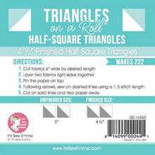 Load image into Gallery viewer, 4.5&quot; Half Square Triangle Paper - Triangles on a Roll #H450
