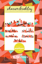 Load image into Gallery viewer, US Skylines Scrappy Appliqué Paper Pattern