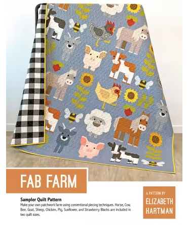 Fab Farm Quilt Paper Pattern | Elizabeth Hartman