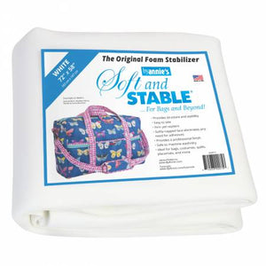 Soft and Stable White 100% Polyester Stabilizer 72in x 58in | By Annie