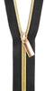 Zippers By The Yard Black Tape Nickel Teeth #5 | Sallie Tomato