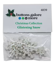 Load image into Gallery viewer, Glistening Snow Buttons
