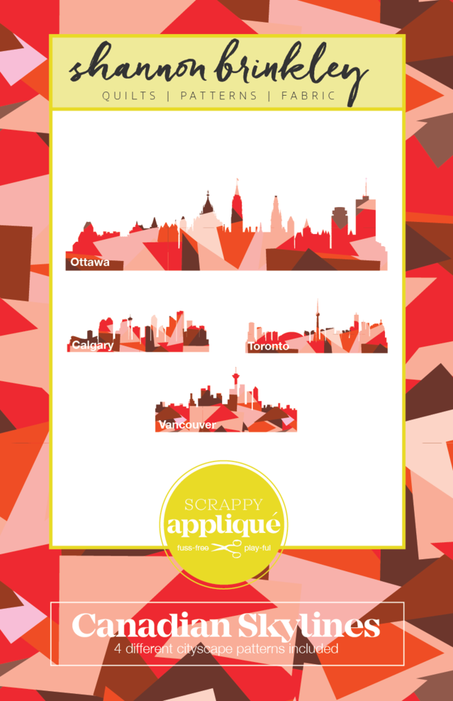 Canadian Skylines Scrappy Appliqué Paper Pattern
