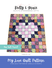 Load image into Gallery viewer, My Love Quilt Pattern, a rag quilt! | PDF Pattern
