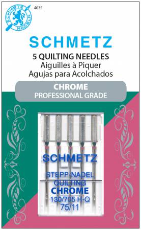 Chrome Quilting Schmetz Needle 5 ct, Size 75/11
